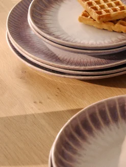 Piatti da colazione fatti a mano con smalto reattivo Vinci 4 pz