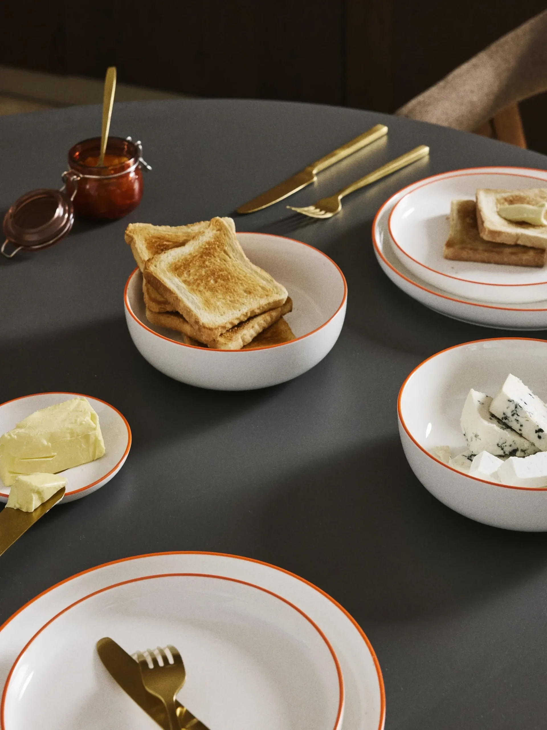Piatti da colazione in porcellana Facile 2 pz