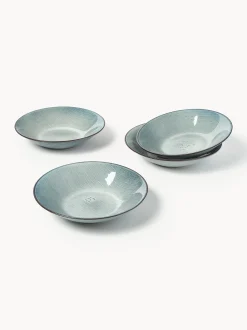 Piatti fondi fatti a mano Nordic Sea 4 pz
