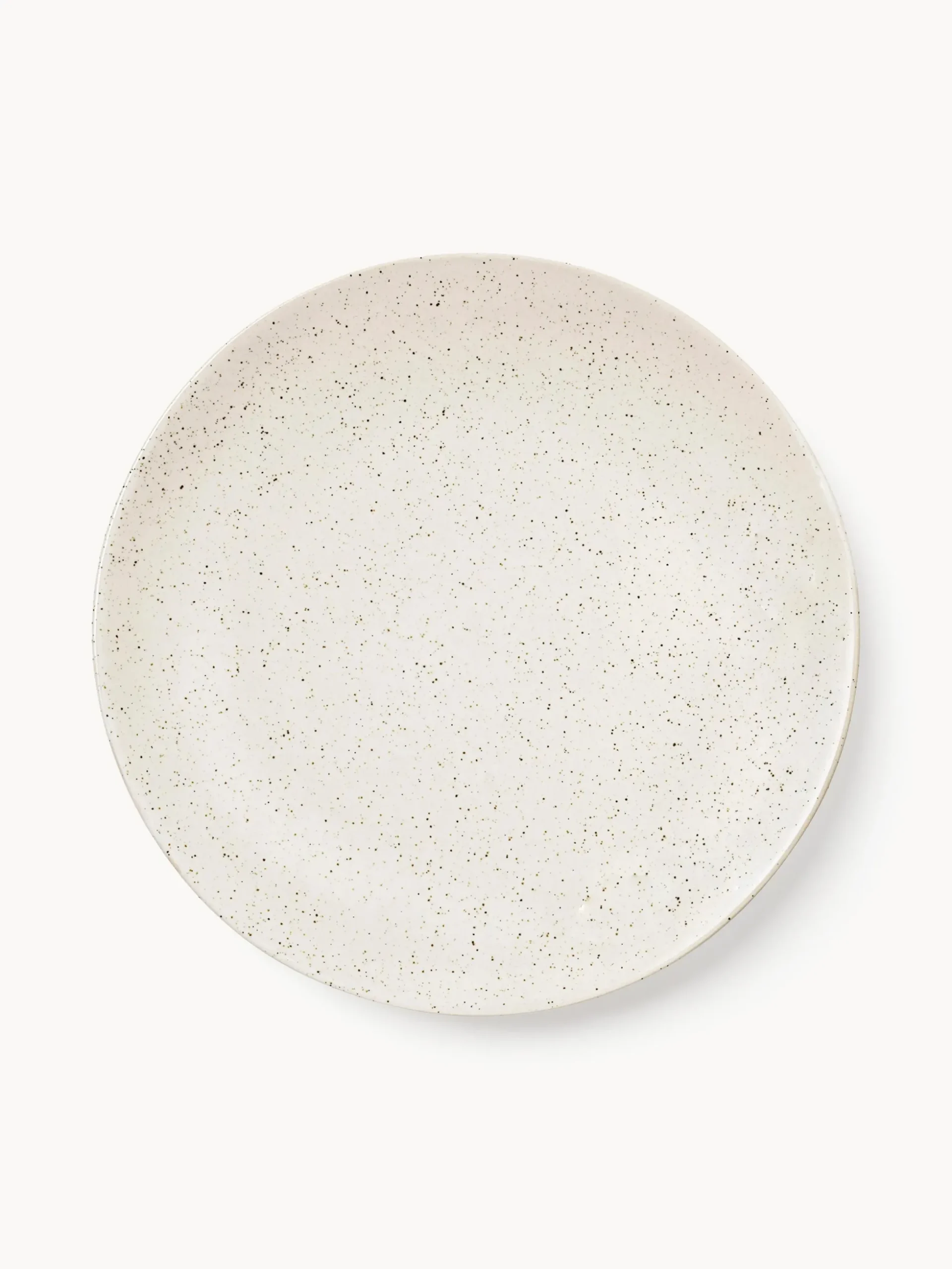 Piatti piani fatti a mano Nordic Vanilla 4 pz