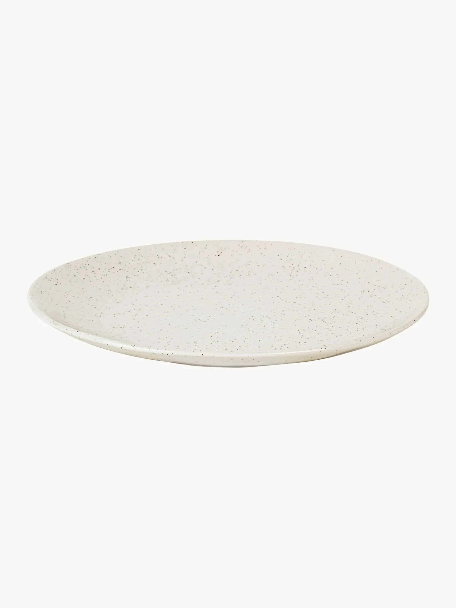 Piatti piani fatti a mano Nordic Vanilla 4 pz
