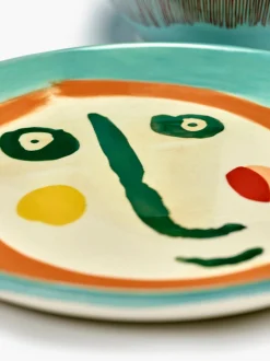 Piatti da colazione con smalto reattivo Feast 2 pz