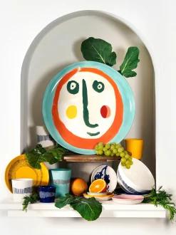 Piatti da colazione con smalto reattivo Feast 2 pz