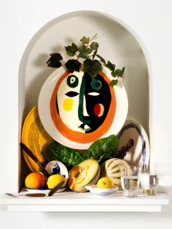 Piatti da colazione con smalto reattivo Feast 2 pz