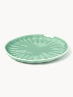 Piatti da colazione in porcellana con rilievo Sali 4 pz