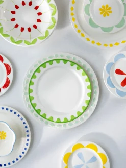 Piatti piani fatti a mano Folk 2 pz