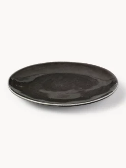 Piatti piani fatti a mano Nordic Coal 4 pz
