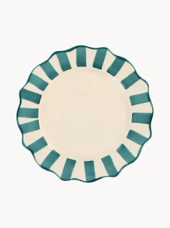 Piatto da colazione dipinto a mano Scalloped