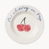 Piatto da dessert dipinto a mano Cherry