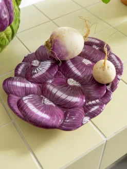 Piatto da portata dipinto a mano Legume