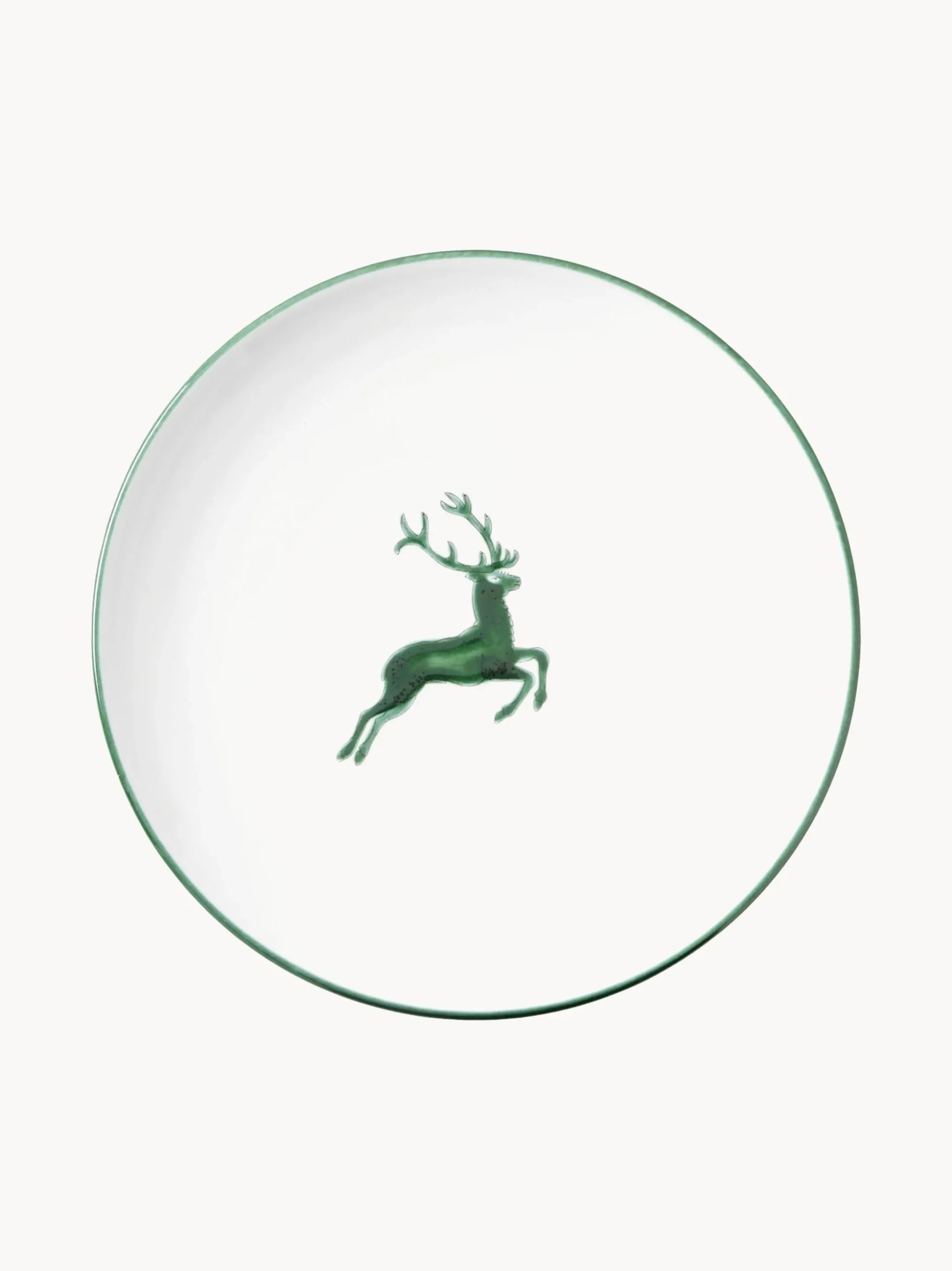 Piatto piano fatto a mano Cup Grüner Hirsch