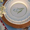 Piatto da colazione dipinto a mano Cottage Flower
