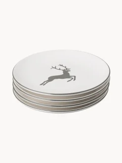 Piatto da dessert fatto a mano Cup Grauer Hirsch