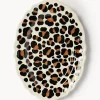 Piatto da portata fatto a mano Leopardo