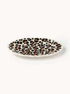 Piatto da portata fatto a mano Leopardo