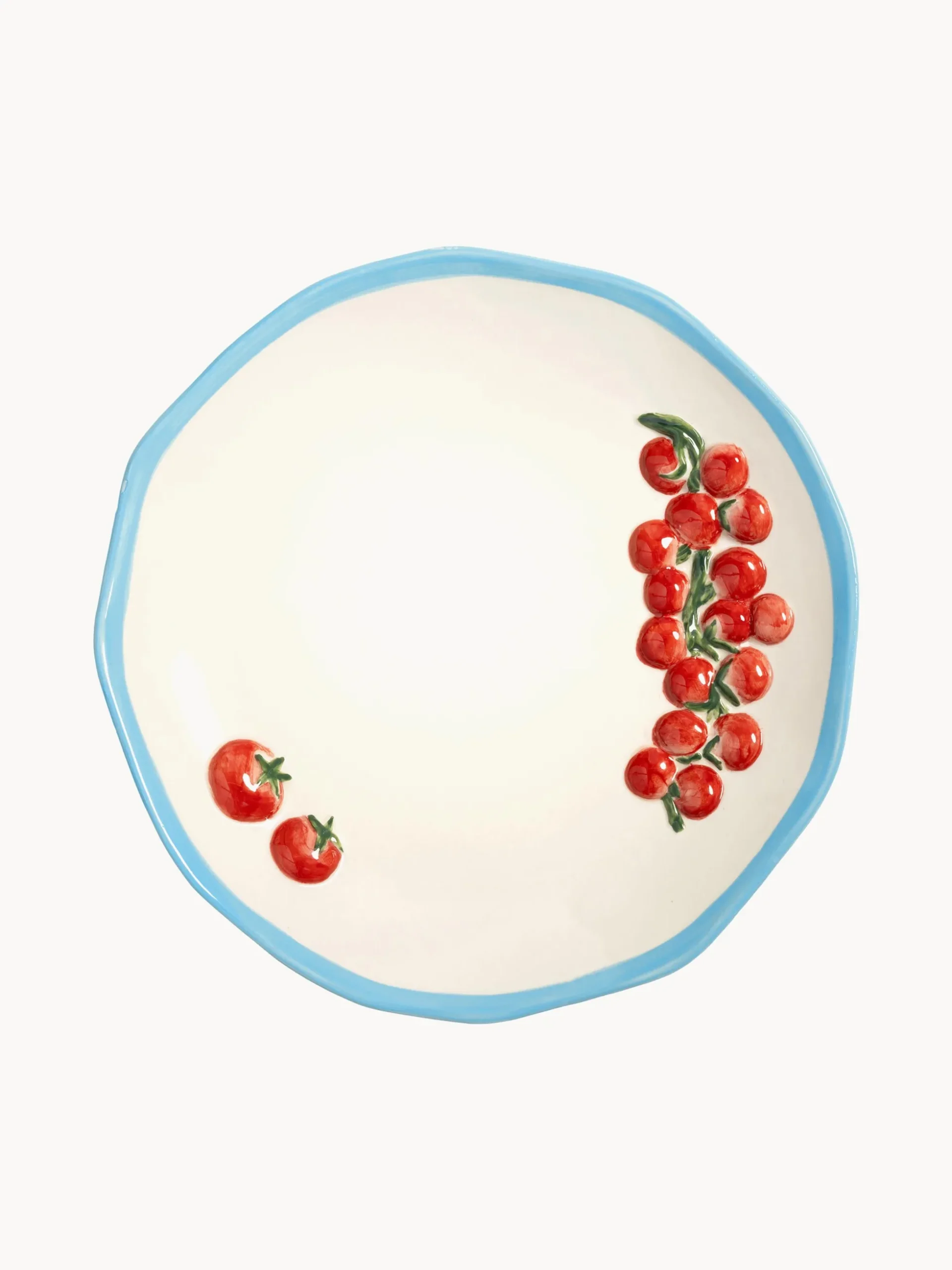 Piatto da portata fatto a mano Pomodoro