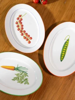 Piatto da portata in Fine Bone China Pea