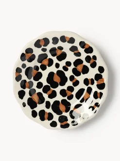 Piatto da torta fatto a mano Leopardo