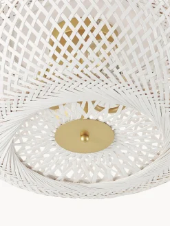 Plafoniera di design in bambù bianco Evelyn