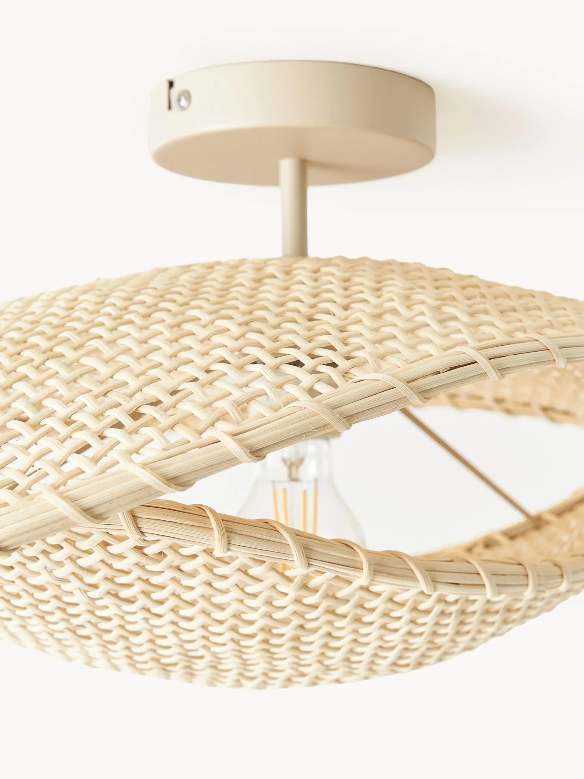 Plafoniera in rattan Senja