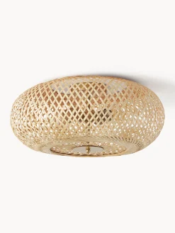 Plafoniera di design in bambù naturale Evelyn