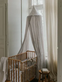 Pocket per lettino in cotone Sky Blue