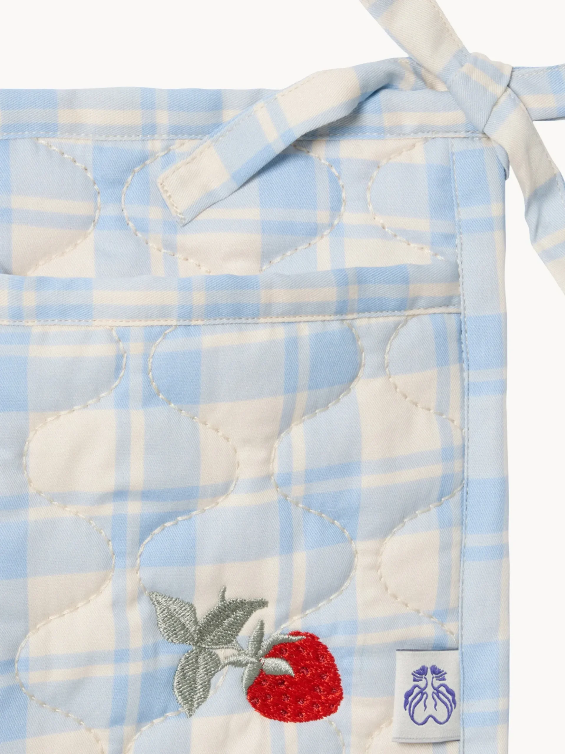 Pocket per lettino in cotone Sky Blue