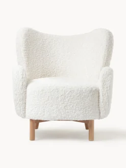 Poltrona Bergère in teddy Kalia