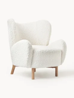 Poltrona Bergère in teddy Kalia