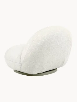 Poltrona da giardino girevole in bouclé Pacha