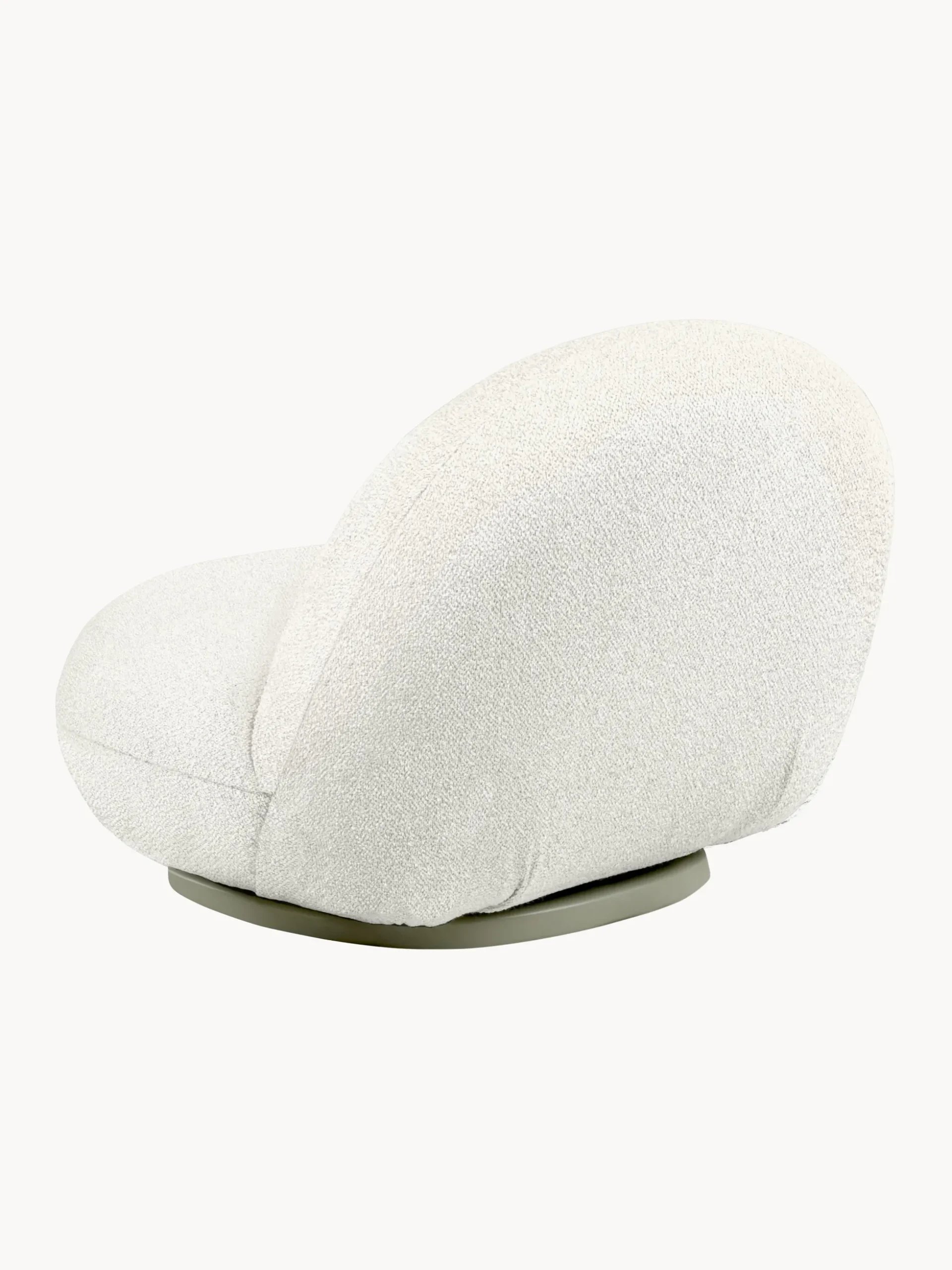 Poltrona da giardino girevole in bouclé Pacha