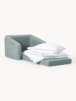Poltrona letto in bouclé Eliot