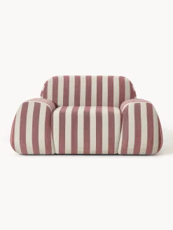 Poltrona lounge a righe Wolke