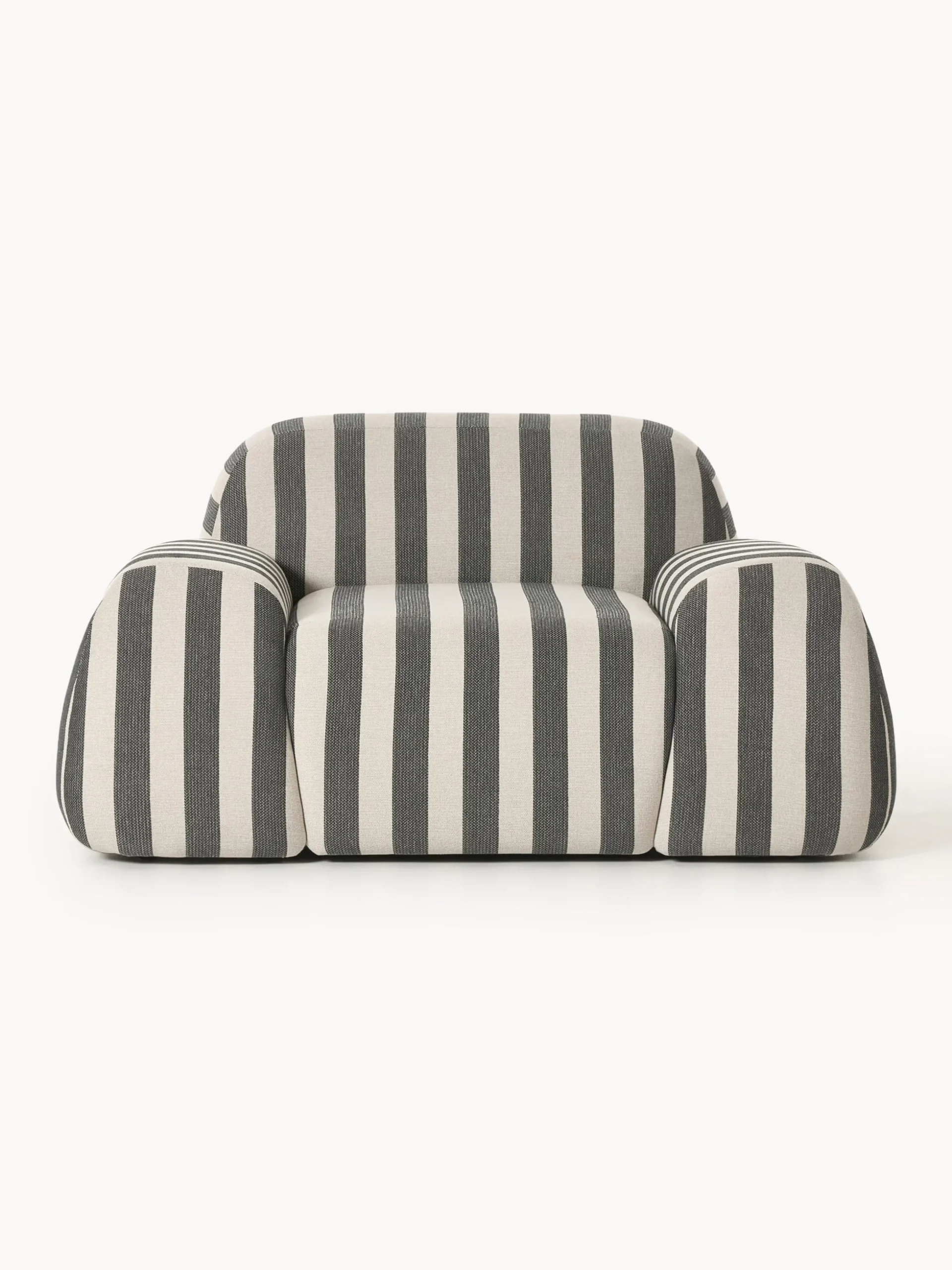 Poltrona lounge a righe Wolke