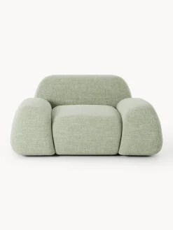 Poltrona lounge in bouclé Wolke