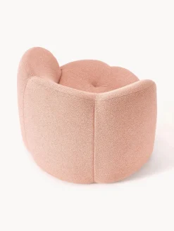 Poltrona lounge in bouclé Fleur