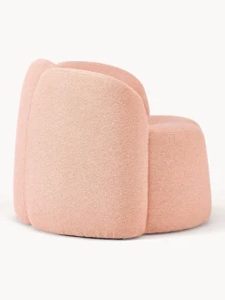 Poltrona lounge in bouclé Fleur