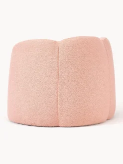 Poltrona lounge in bouclé Fleur
