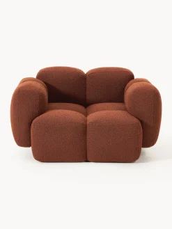 Poltrona lounge in bouclé Tayla