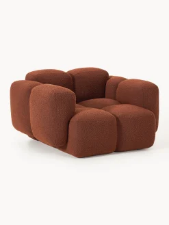 Poltrona lounge in bouclé Tayla