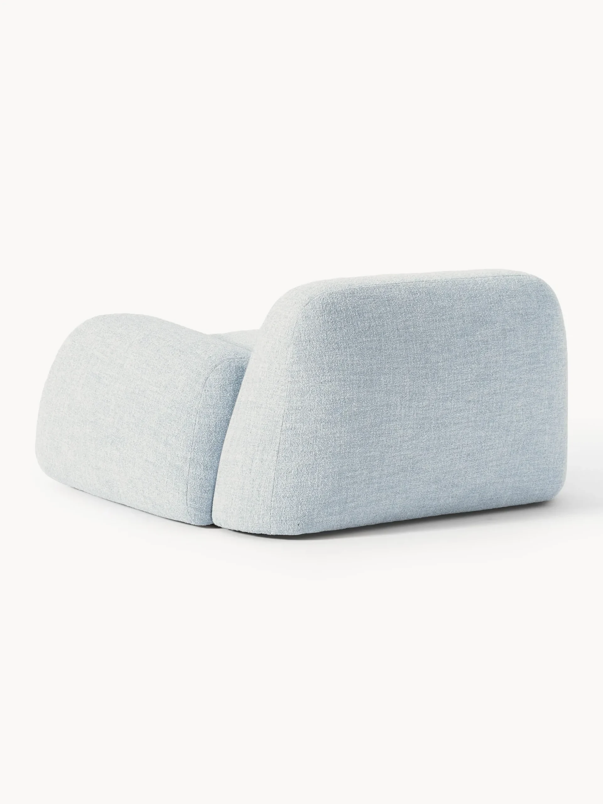 Poltrona lounge in bouclé Wolke
