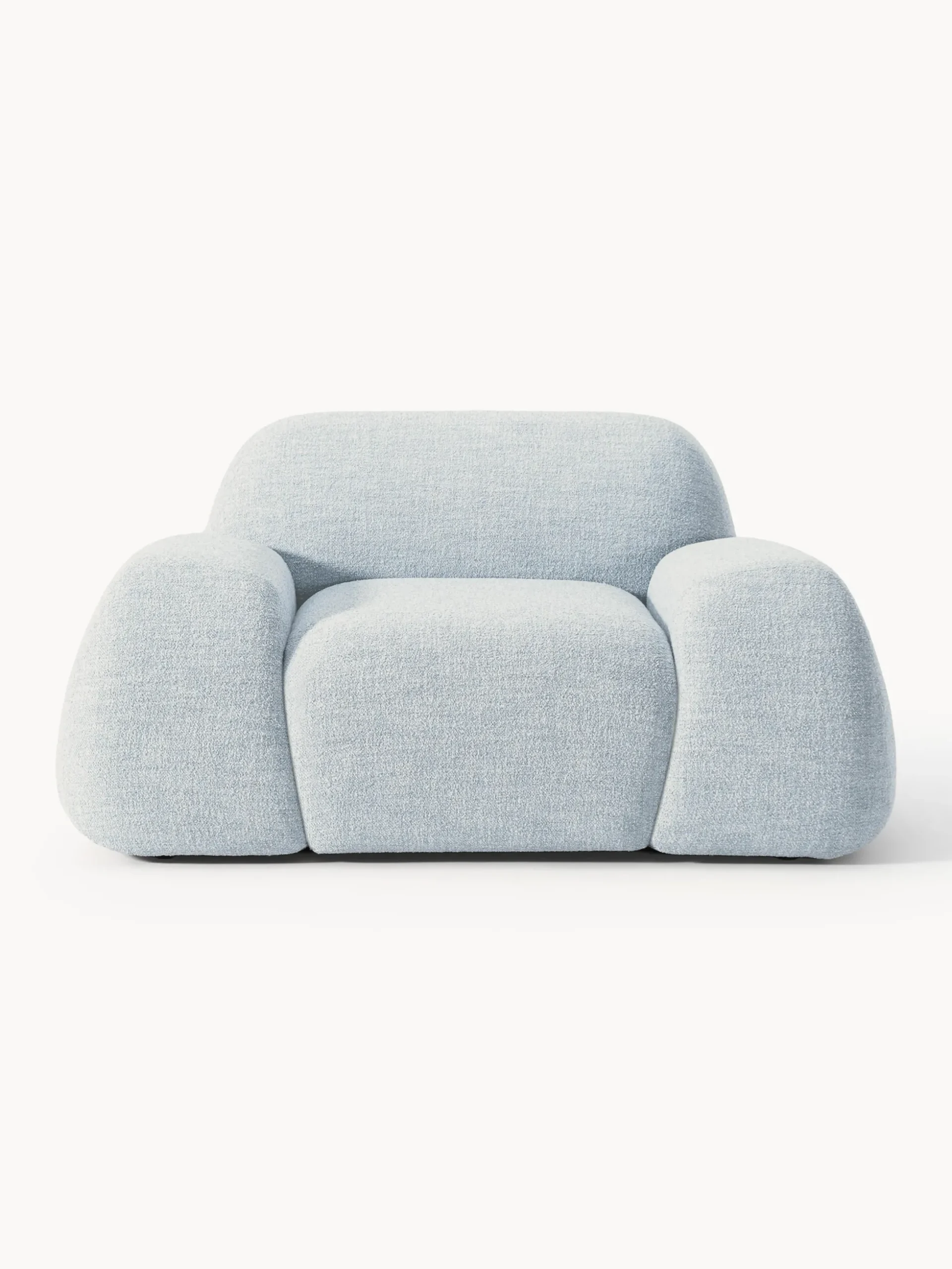 Poltrona lounge in bouclé Wolke