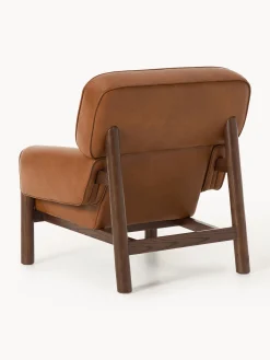Poltrona lounge in pelle Calum