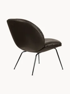 Poltrona lounge in pelle Beetle
