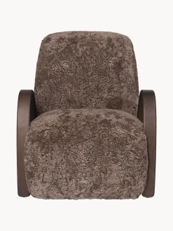 Poltrona lounge in pelle di pecora Buur