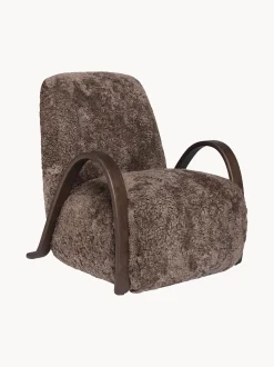 Poltrona lounge in pelle di pecora Buur