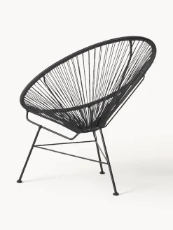 Poltrona lounge in plastica intrecciata Bahia