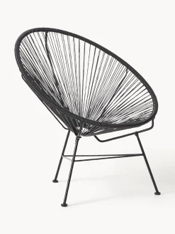 Poltrona lounge in plastica intrecciata Bahia
