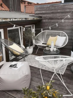 Poltrona lounge in plastica intrecciata Bahia