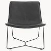 Poltrona lounge in similpelle Barrel